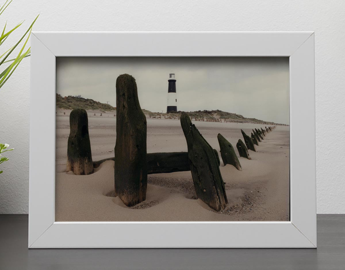 Spurn Point Lighthouse Framed Print - Canvas Art Rocks - 4