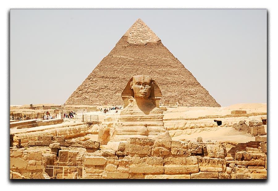 Spynx face on the Giza pyramid Canvas Print or Poster  - Canvas Art Rocks - 1