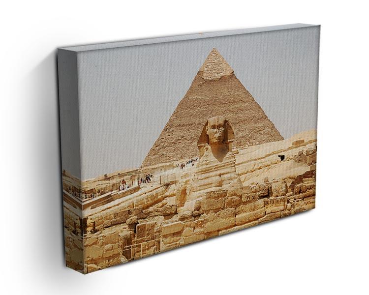Spynx face on the Giza pyramid Canvas Print or Poster - Canvas Art Rocks - 3
