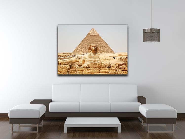 Spynx face on the Giza pyramid Canvas Print or Poster - Canvas Art Rocks - 4