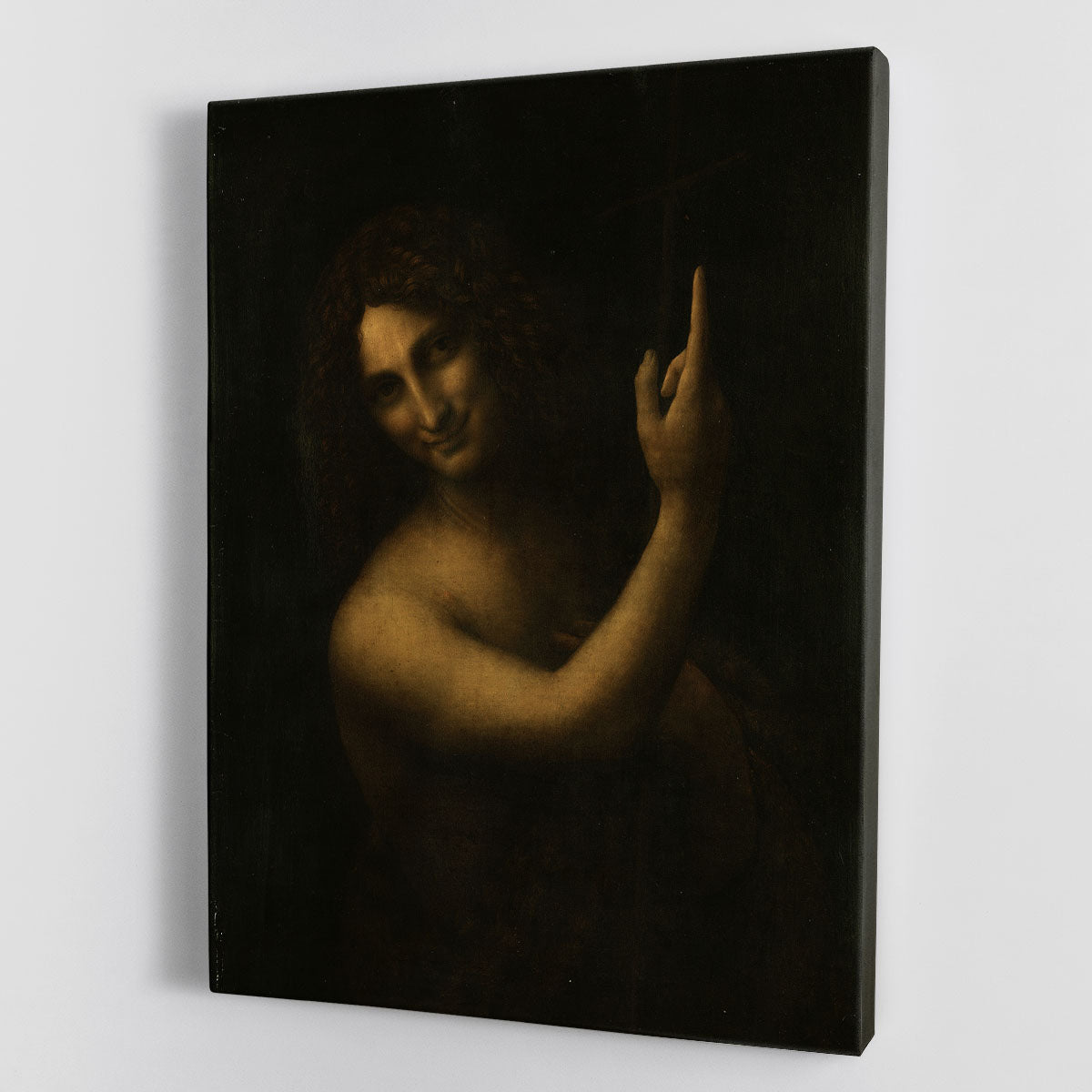 St. John the Baptist by Da Vinci Canvas Print or Poster - Canvas Art Rocks - 1
