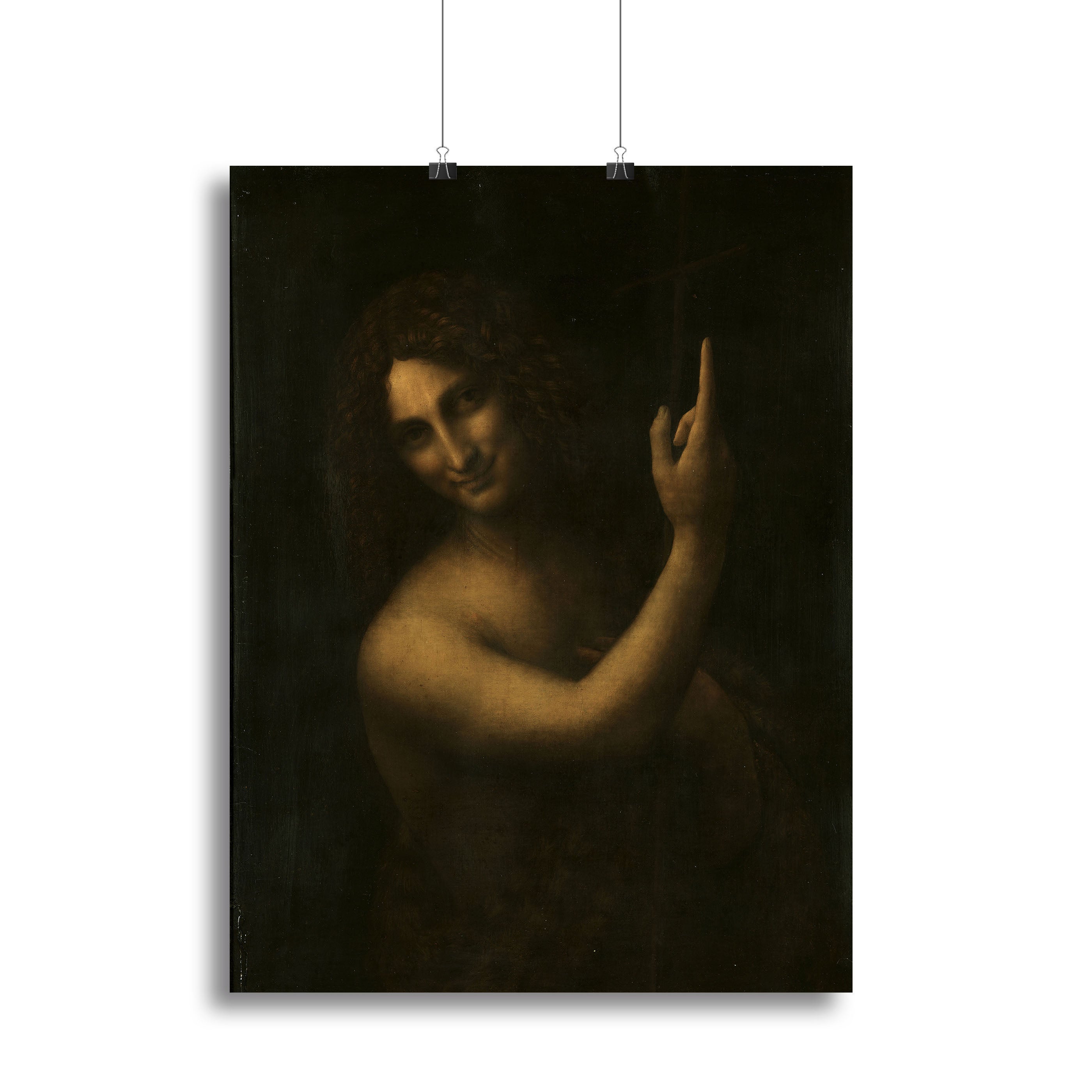 St. John the Baptist by Da Vinci Canvas Print or Poster - Canvas Art Rocks - 2