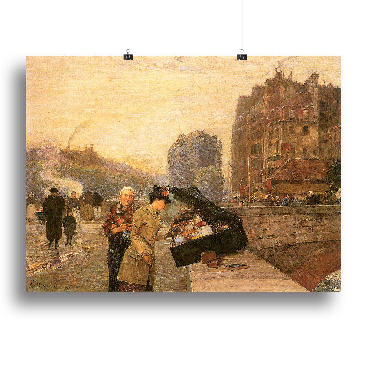 St Michel by Hassam Canvas Print or Poster - Canvas Art Rocks - 2