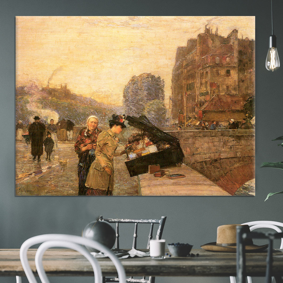 St Michel by Hassam Canvas Print or Poster - Canvas Art Rocks - 3