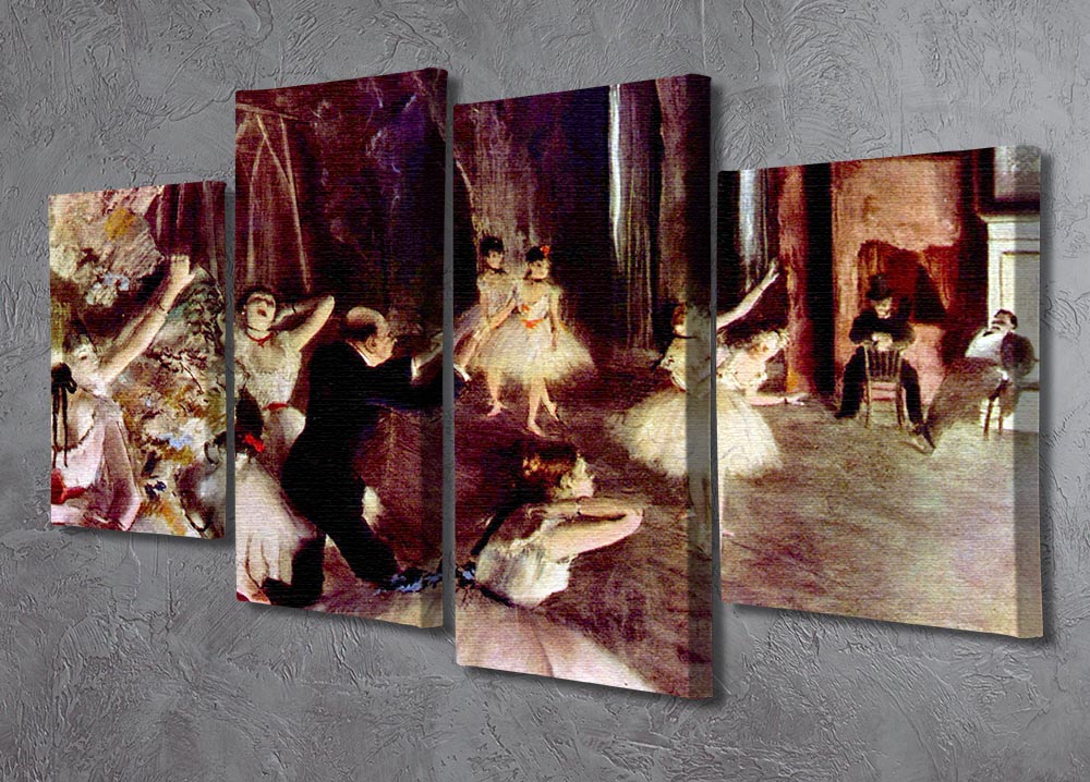 Stage trial by Degas 4 Split Panel Canvas - Canvas Art Rocks - 2