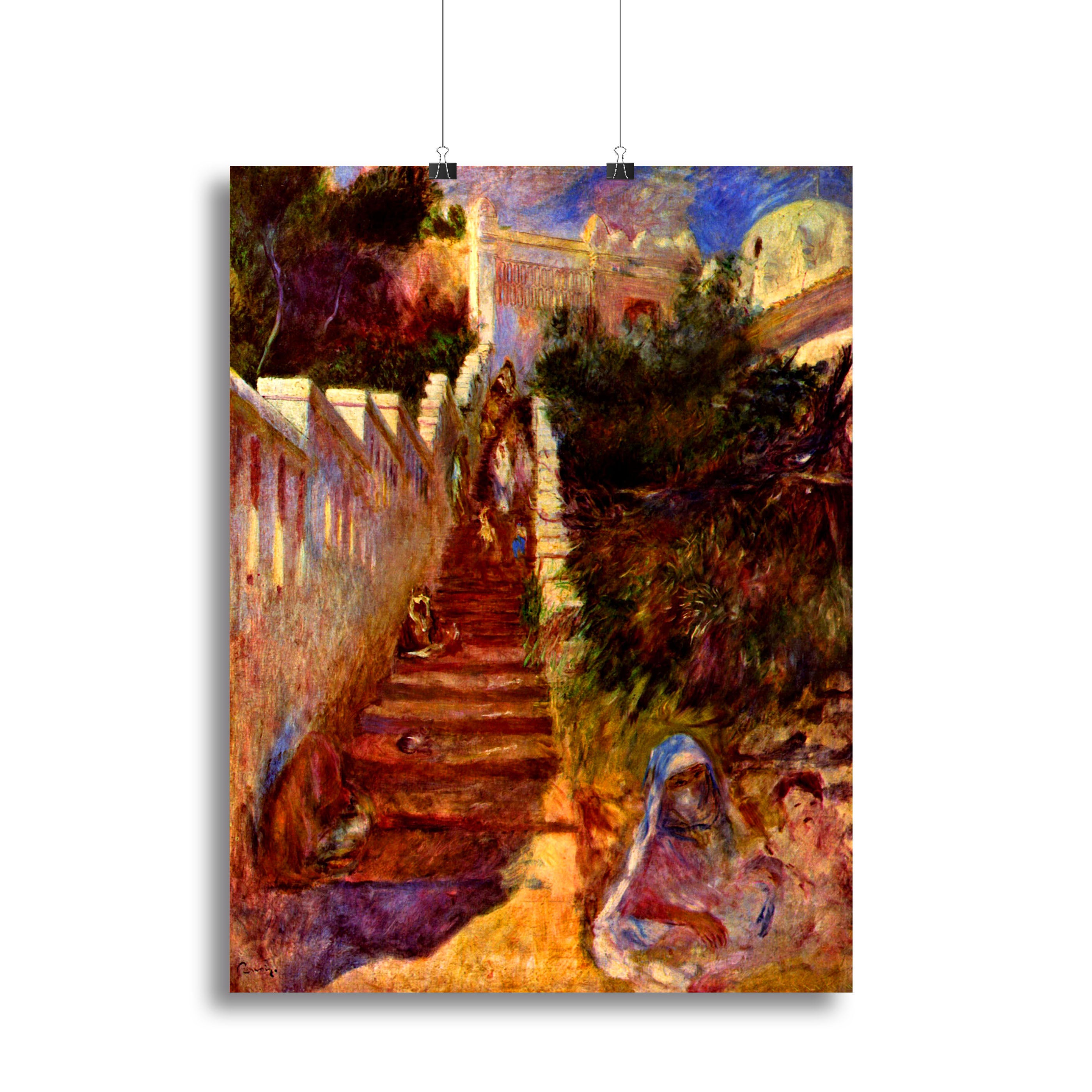 Stairs in Algier by Renoir Canvas Print or Poster - Canvas Art Rocks - 2