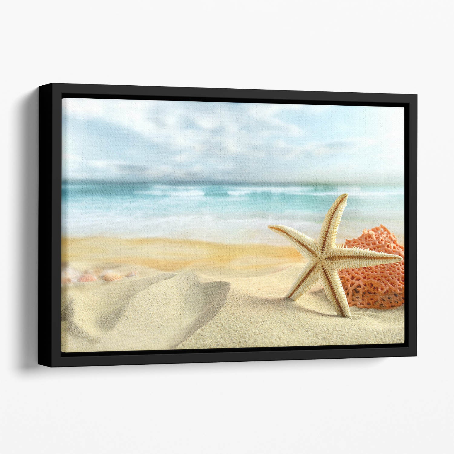 Starfish Floating Framed Canvas