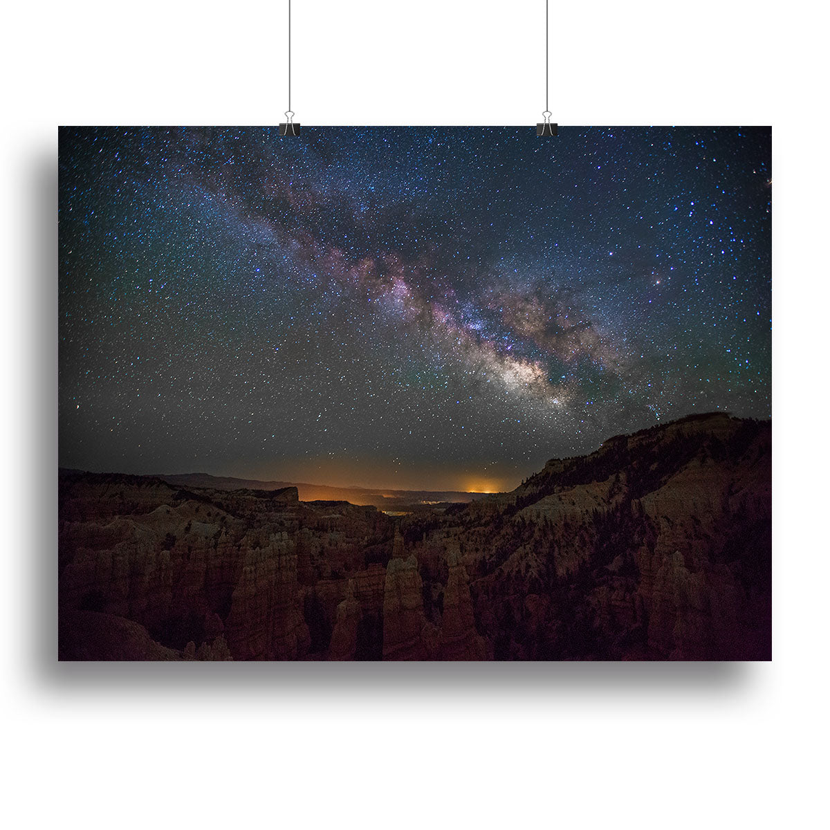 Starry Mountains Canvas Print or Poster - Canvas Art Rocks - 2