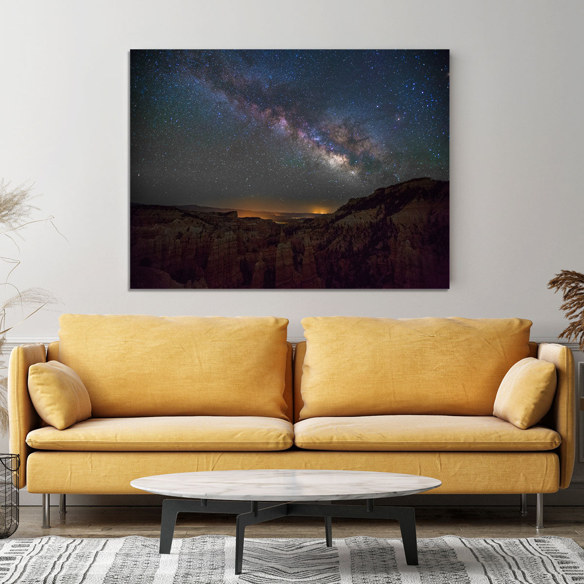 Starry Mountains Canvas Print or Poster - Canvas Art Rocks - 4