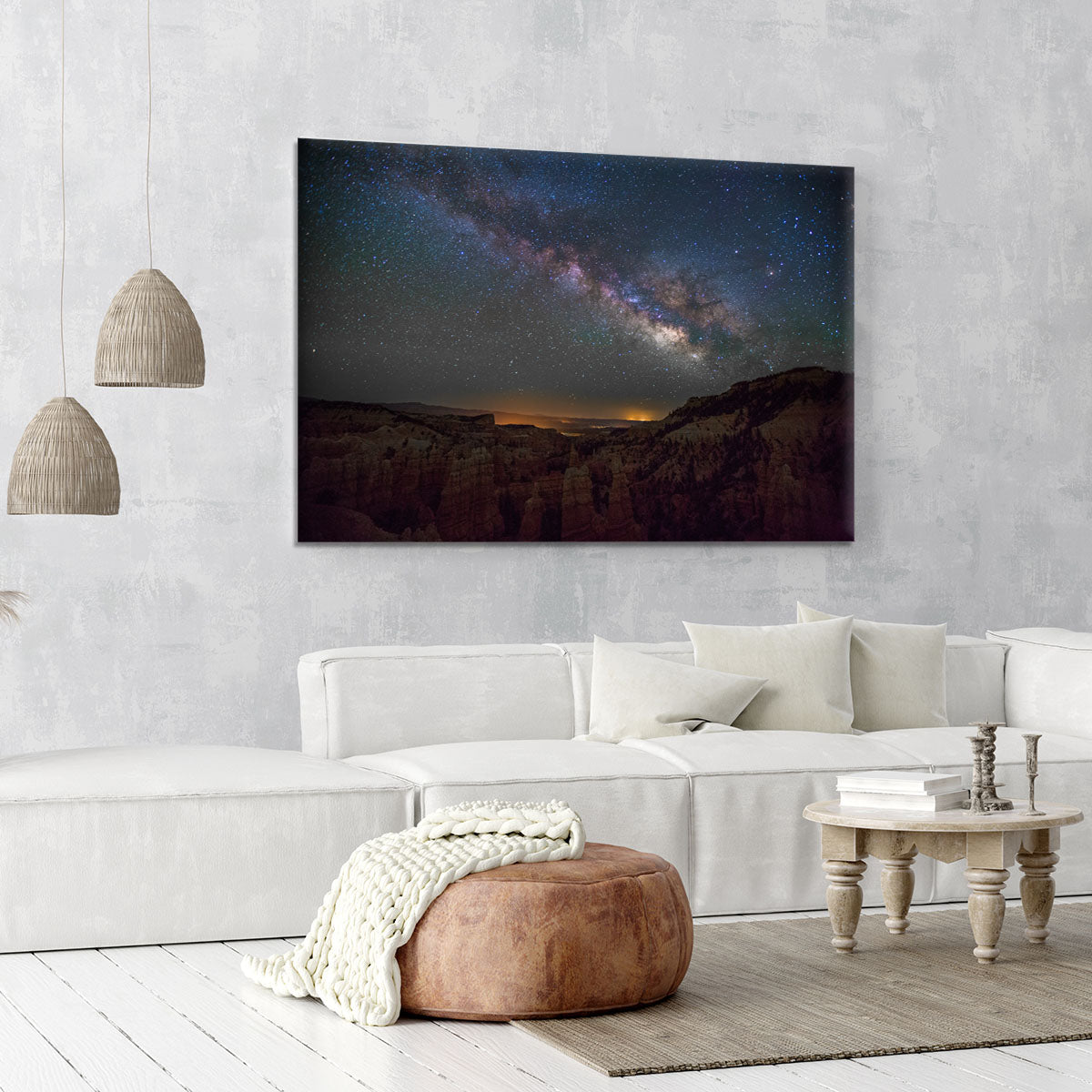 Starry Mountains Canvas Print or Poster - Canvas Art Rocks - 6