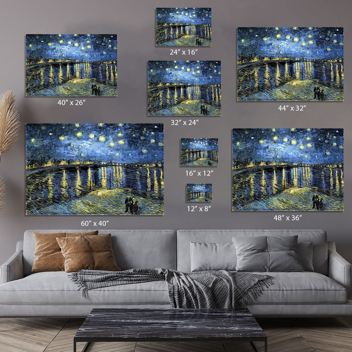 Starry Night over the Rhone Canvas Print or Poster - Canvas Art Rocks - 7