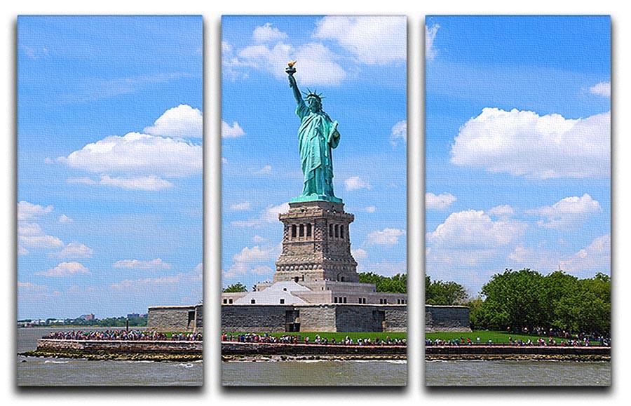 Statue of Liberty 3 Split Panel Canvas Print - Canvas Art Rocks - 1