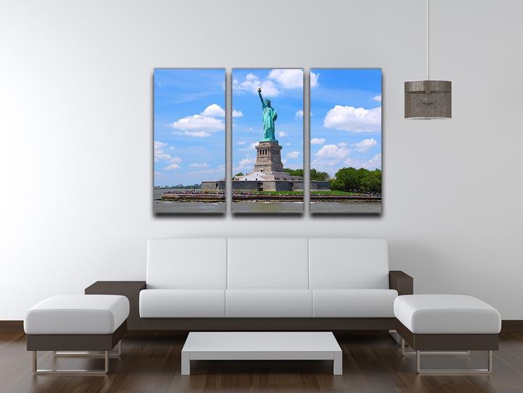 Statue of Liberty 3 Split Panel Canvas Print - Canvas Art Rocks - 3