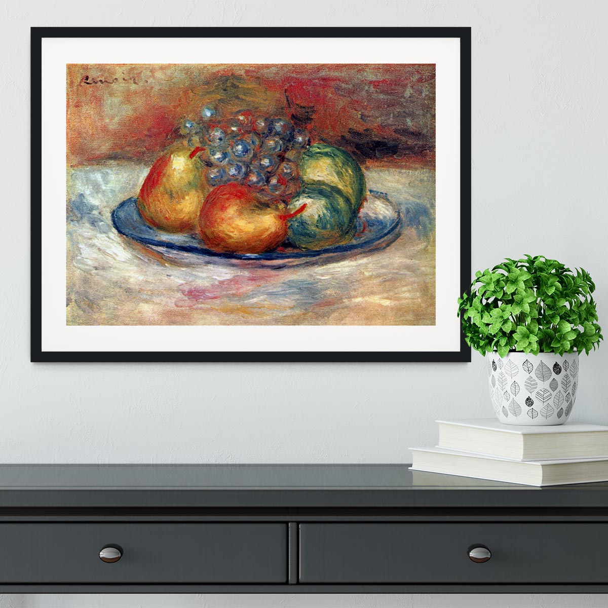 Still Life 1 by Renoir Framed Print - Canvas Art Rocks - 1