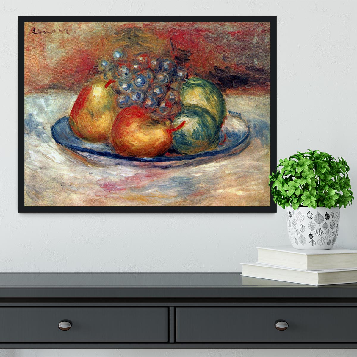 Still Life 1 by Renoir Framed Print - Canvas Art Rocks - 2