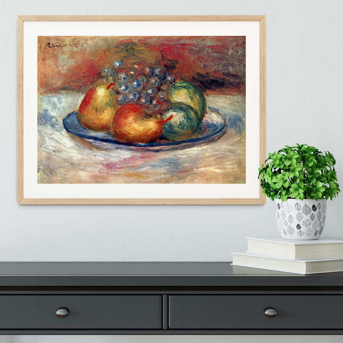 Still Life 1 by Renoir Framed Print - Canvas Art Rocks - 3