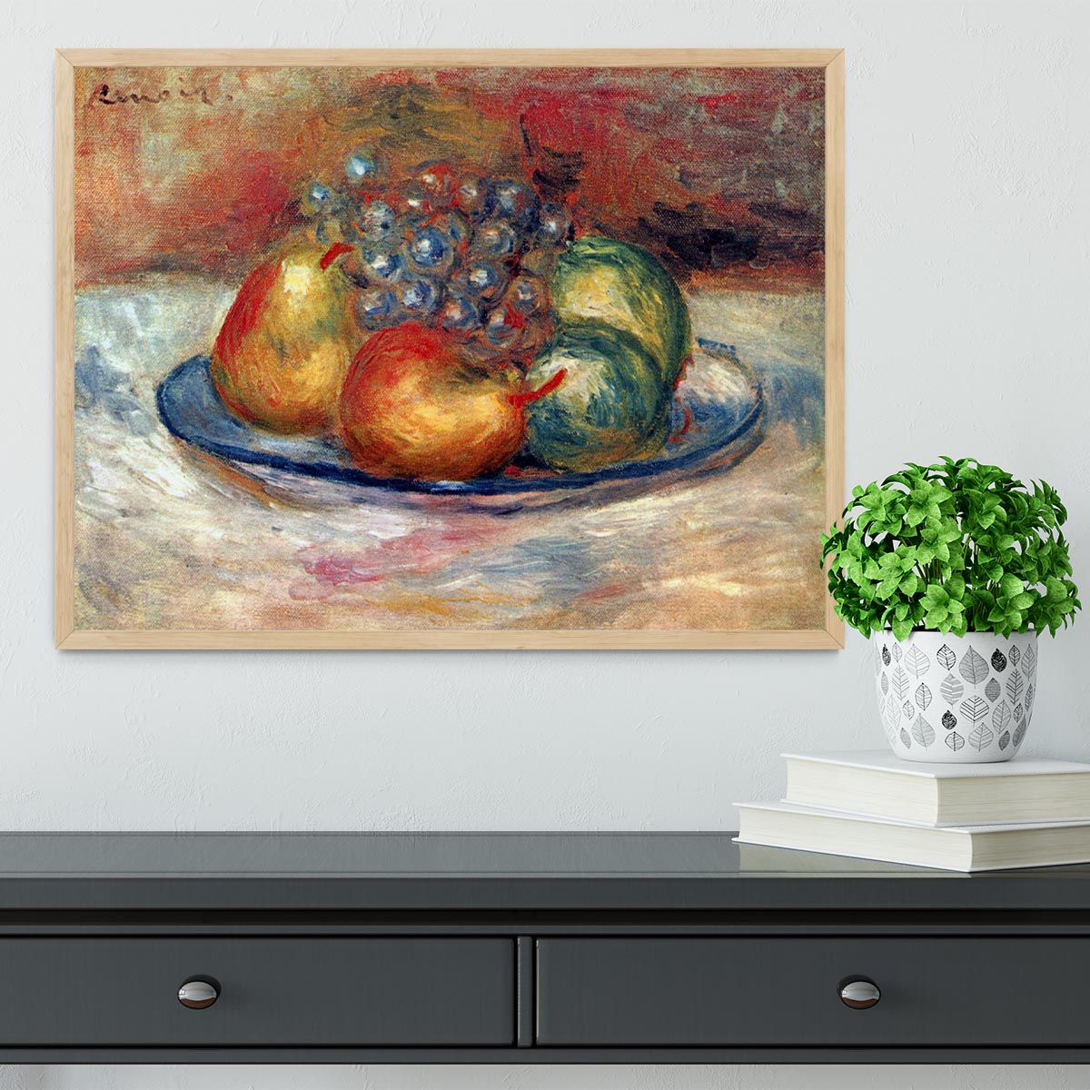 Still Life 1 by Renoir Framed Print - Canvas Art Rocks - 4