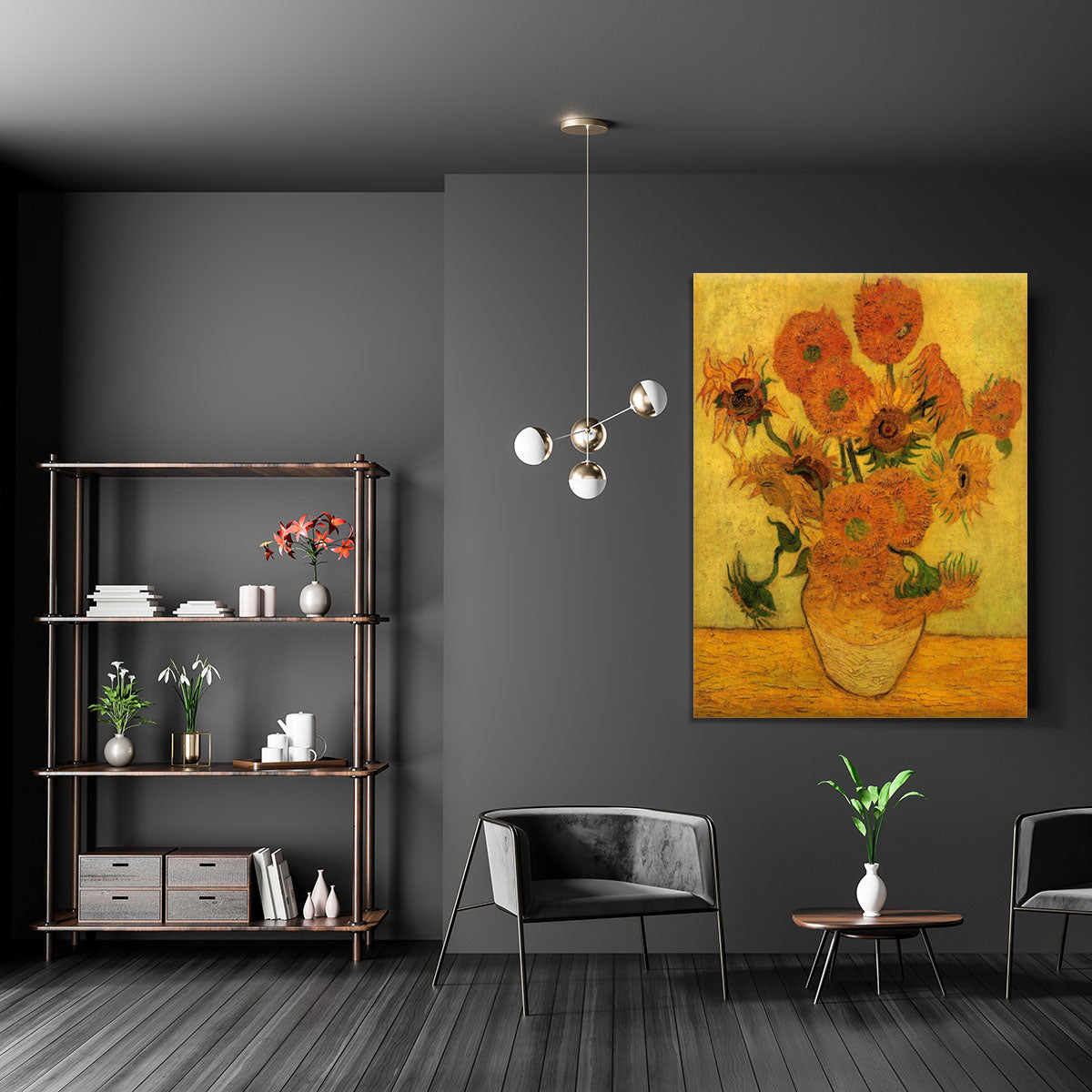 Still Life Vase with Fifteen Sunflowers 2 by Van Gogh Canvas Print or Poster - Canvas Art Rocks - 5