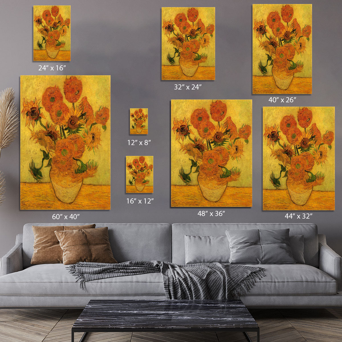 Still Life Vase with Fifteen Sunflowers 2 by Van Gogh Canvas Print or Poster - Canvas Art Rocks - 7