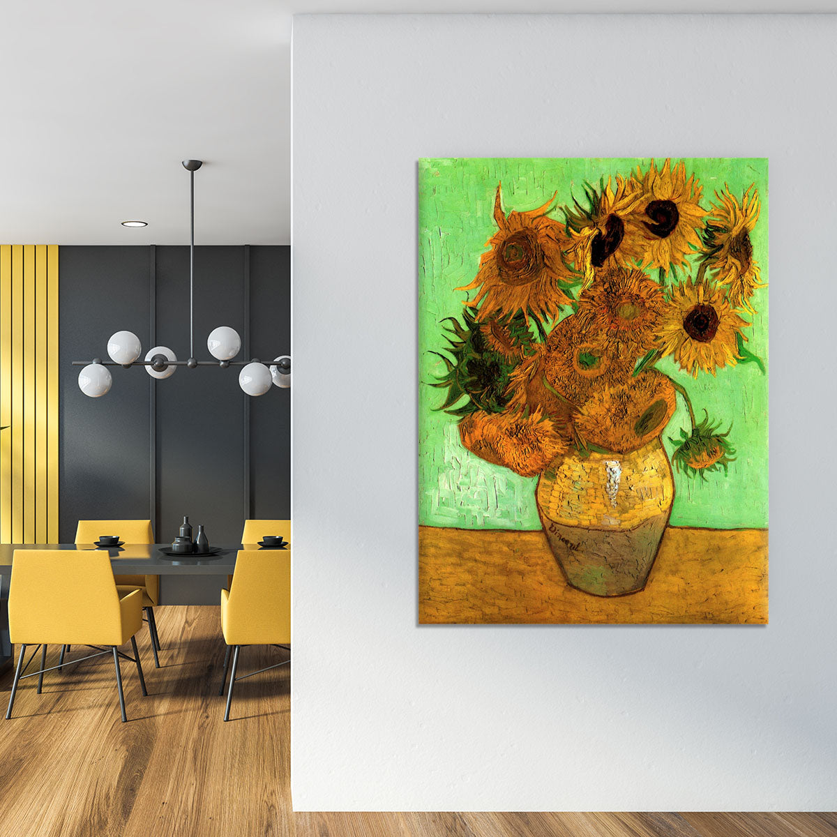Still Life Vase with Twelve Sunflowers 2 by Van Gogh Canvas Print or Poster - Canvas Art Rocks - 4