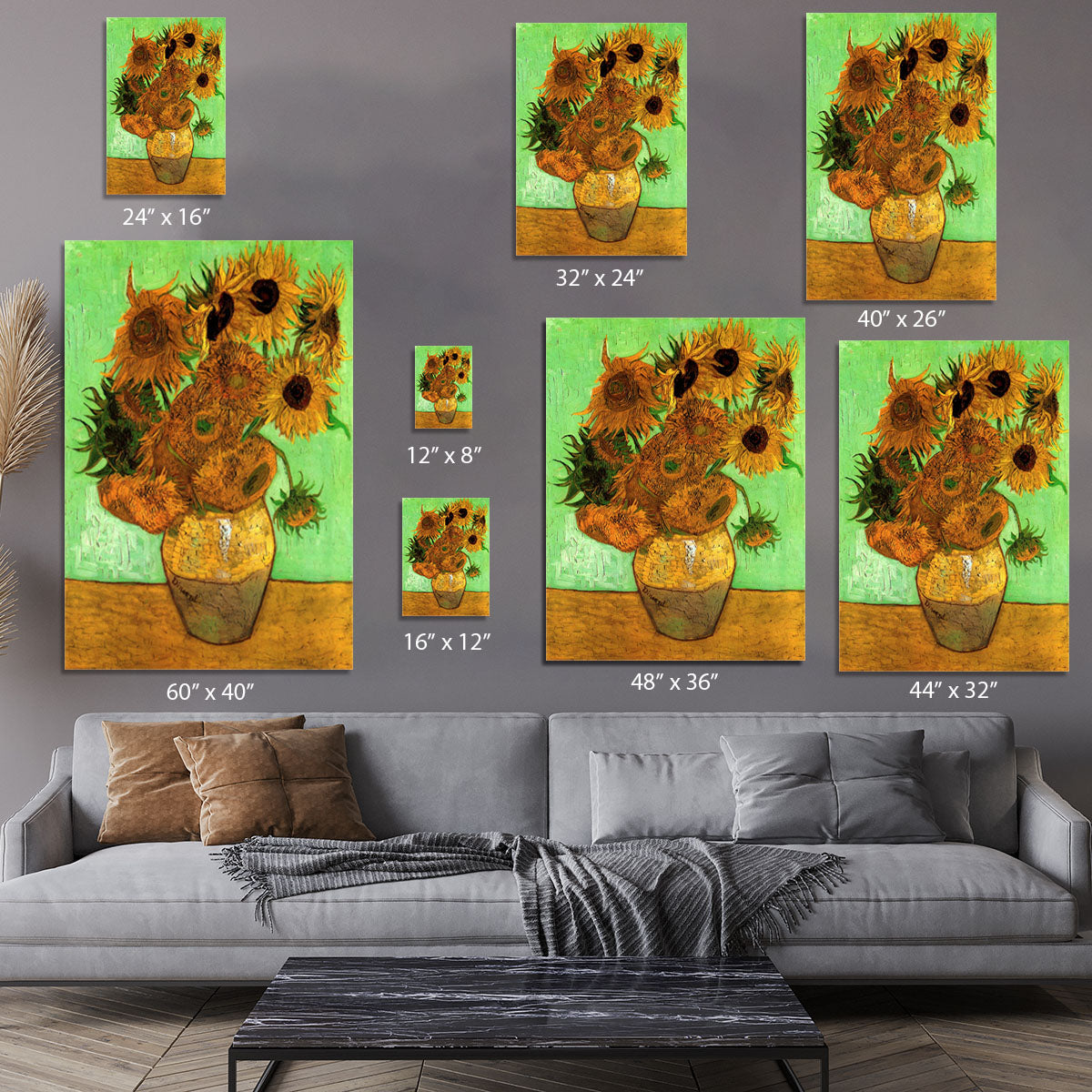 Still Life Vase with Twelve Sunflowers 2 by Van Gogh Canvas Print or Poster - Canvas Art Rocks - 7