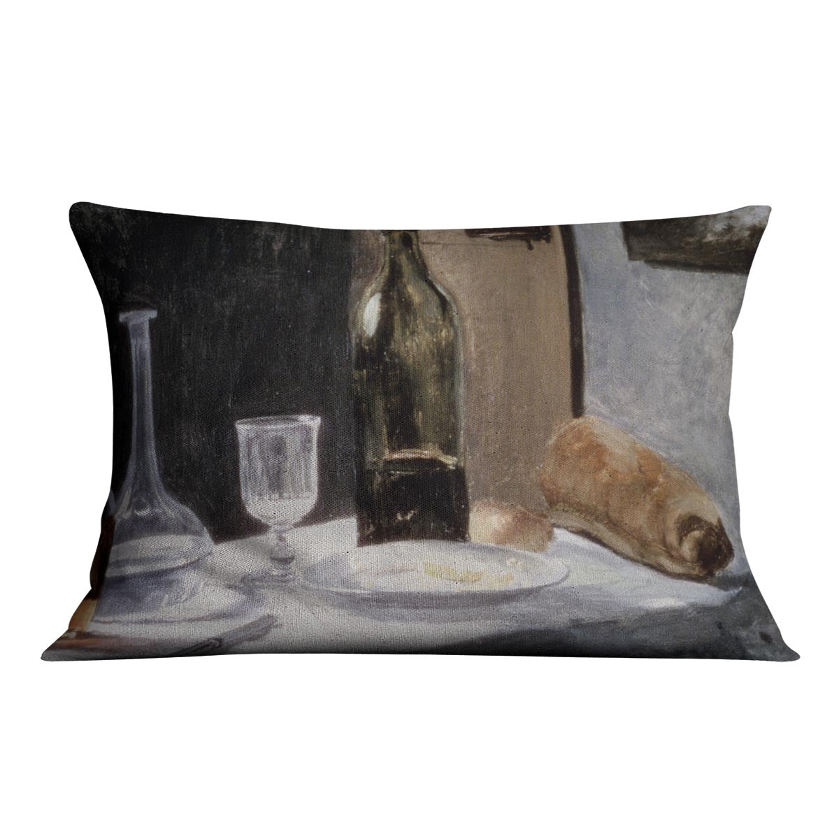 Still Life With Bottles by Monet Cushion
