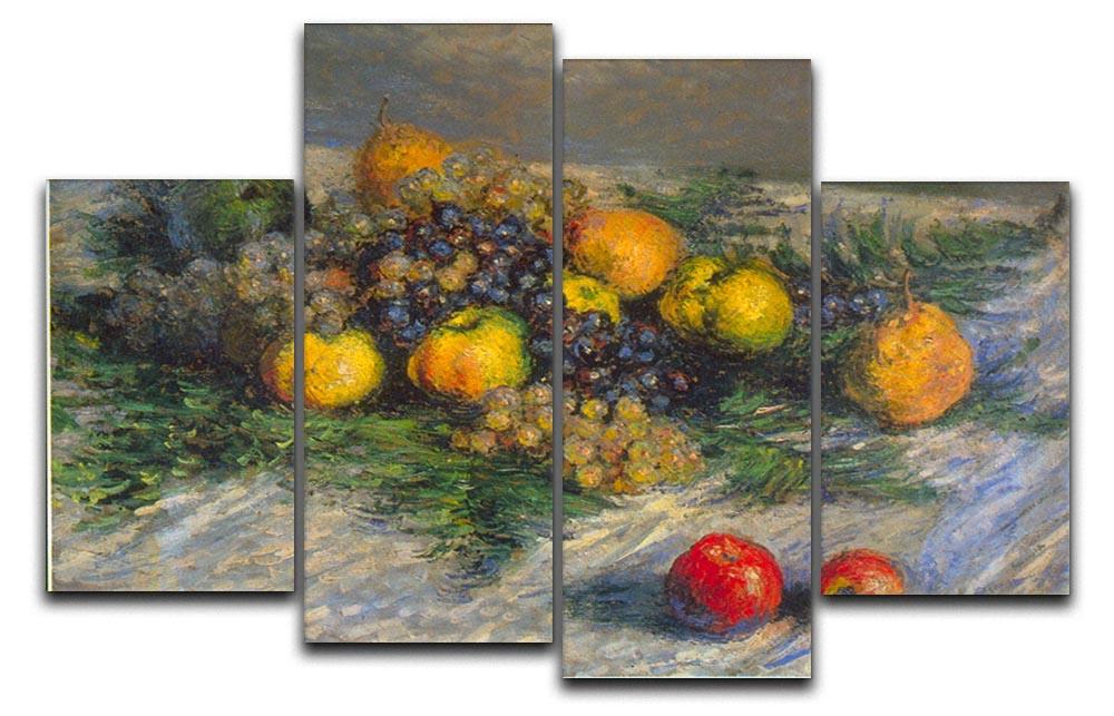 Still Life by Monet 4 Split Panel Canvas  - Canvas Art Rocks - 1