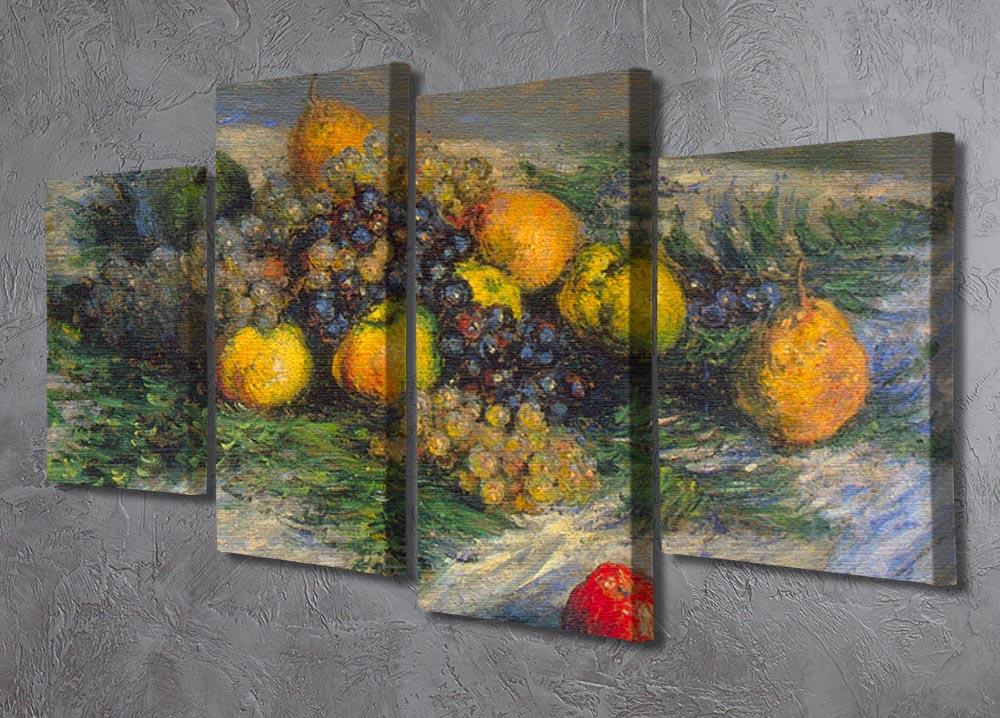 Still Life by Monet 4 Split Panel Canvas - Canvas Art Rocks - 2