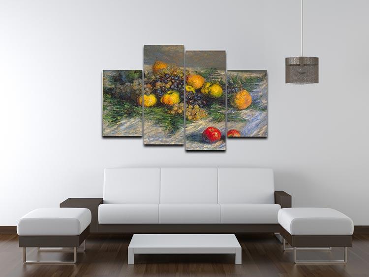 Still Life by Monet 4 Split Panel Canvas - Canvas Art Rocks - 3
