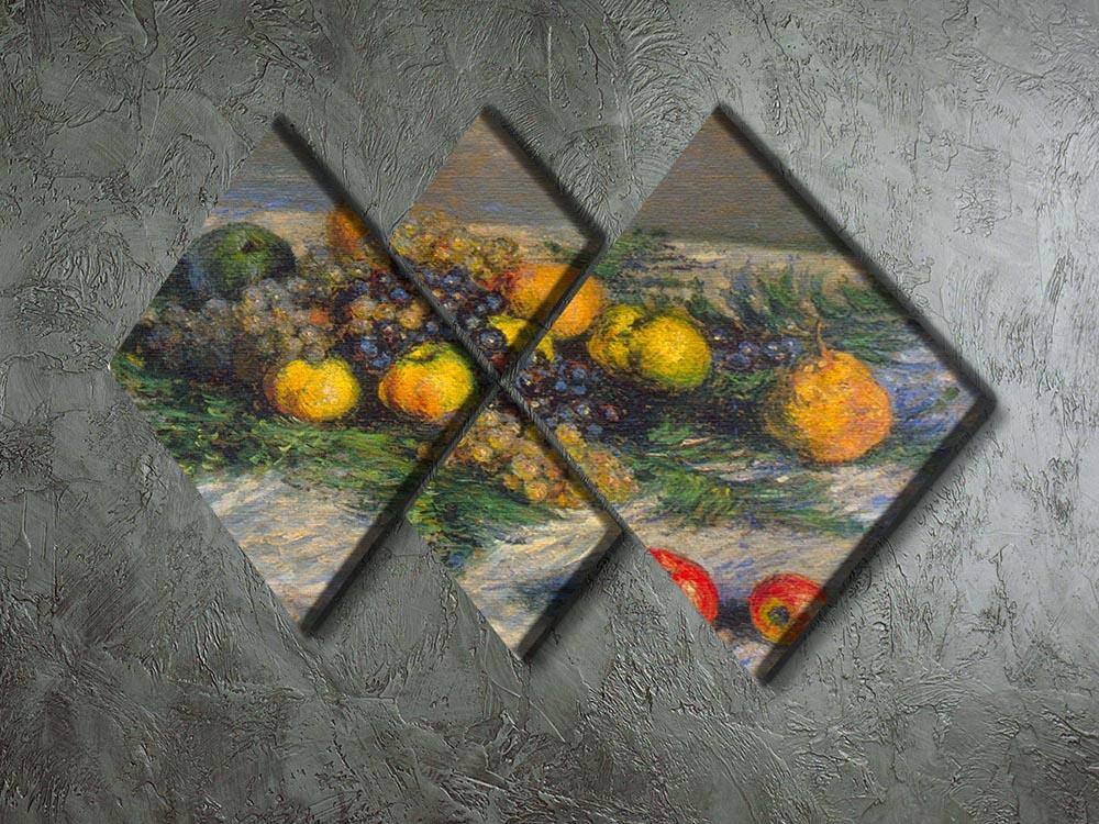 Still Life by Monet 4 Square Multi Panel Canvas - Canvas Art Rocks - 2