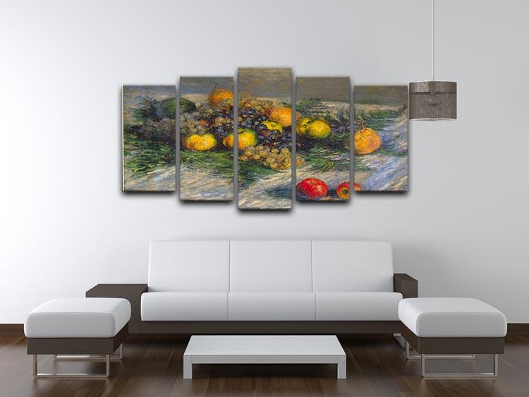 Still Life by Monet 5 Split Panel Canvas - Canvas Art Rocks - 3