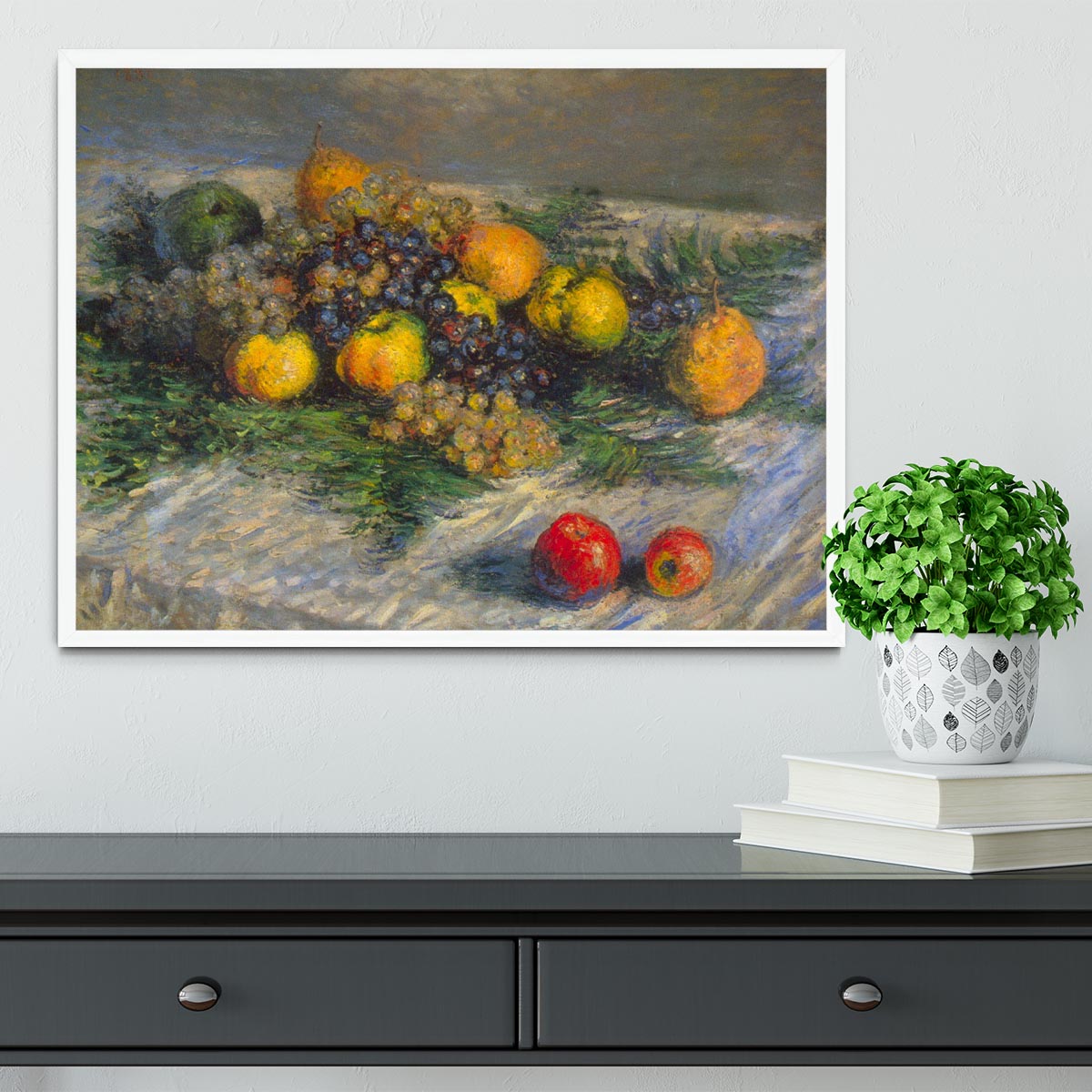 Still Life by Monet Framed Print - Canvas Art Rocks -6