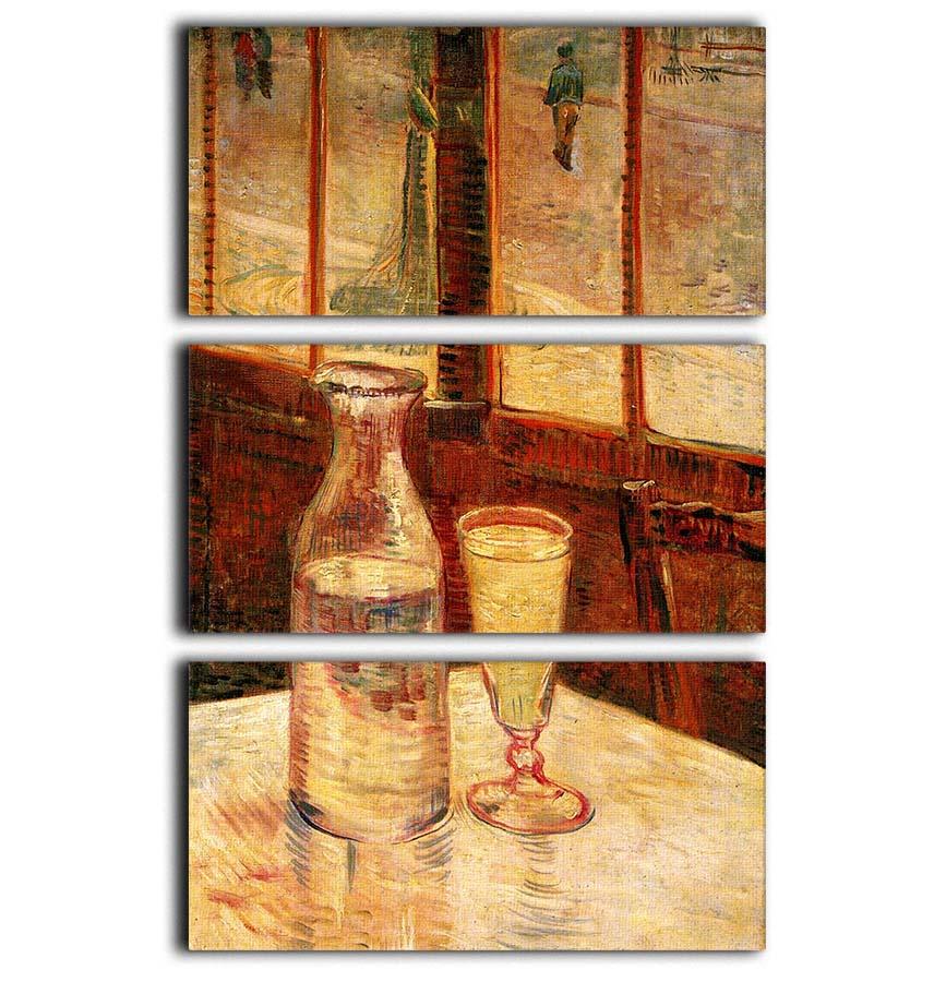 Still Life with Absinthe by Van Gogh 3 Split Panel Canvas Print - Canvas Art Rocks - 1