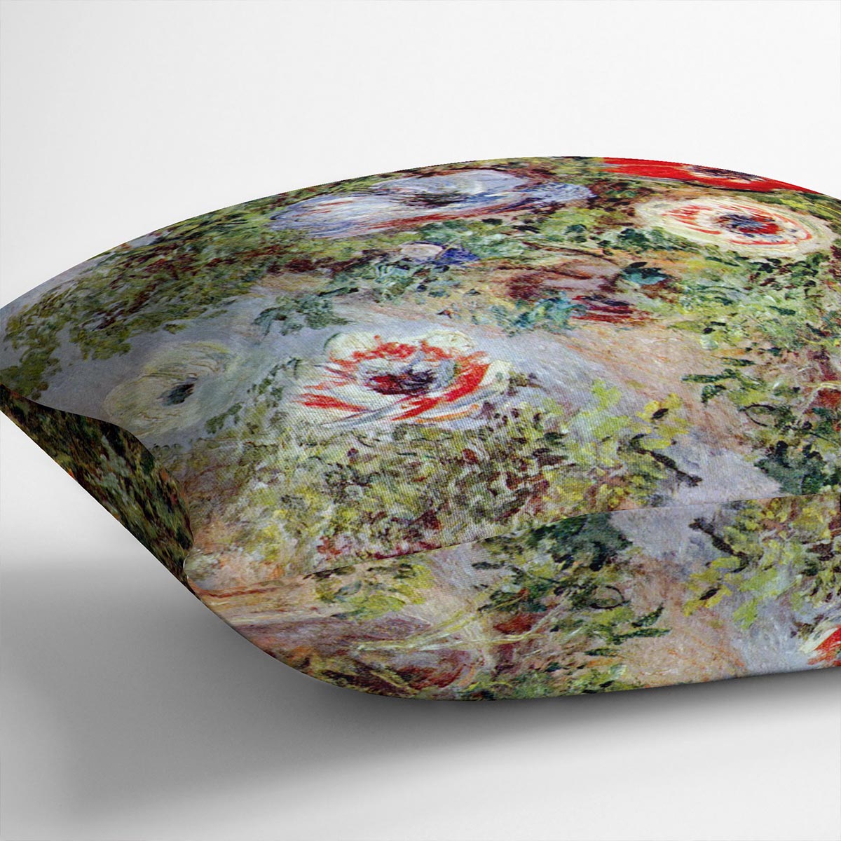 Still Life with Anemones by Monet Cushion