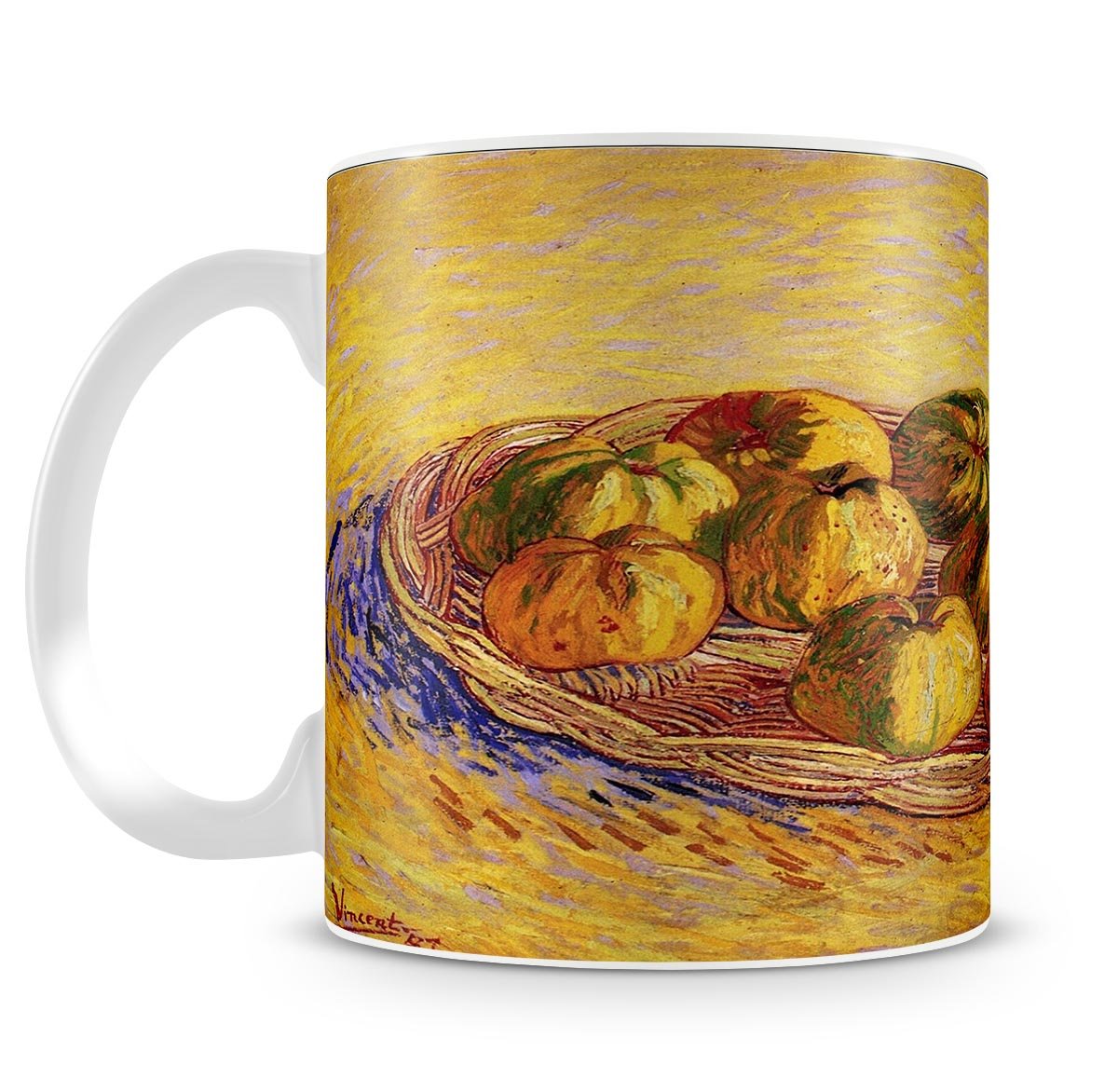 Still Life with Basket of Apples by Van Gogh Mug - Canvas Art Rocks - 4