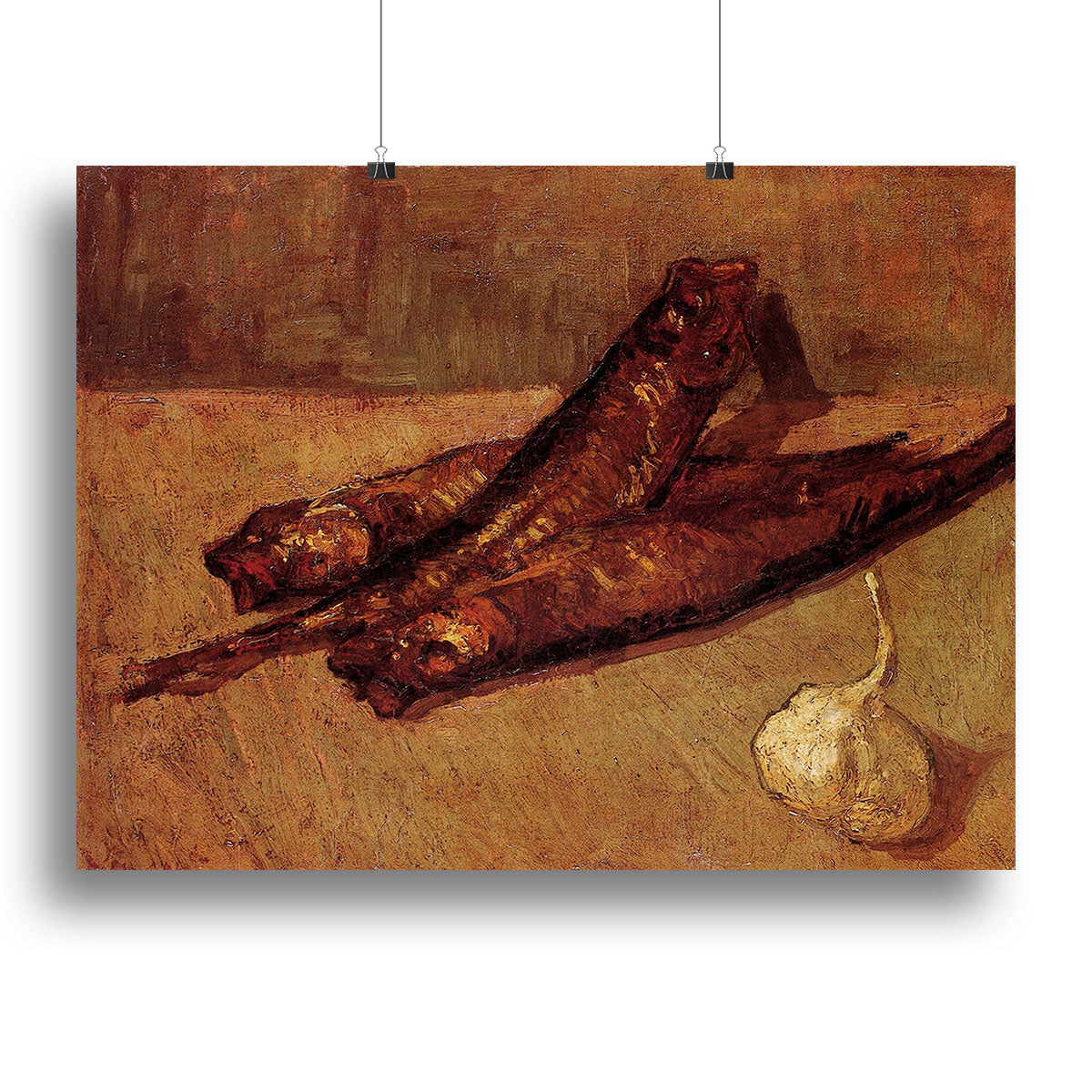 Still Life with Bloaters and Garlic by Van Gogh Canvas Print or Poster - Canvas Art Rocks - 2