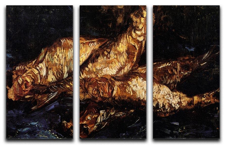 Still Life with Bloaters by Van Gogh 3 Split Panel Canvas Print - Canvas Art Rocks - 4