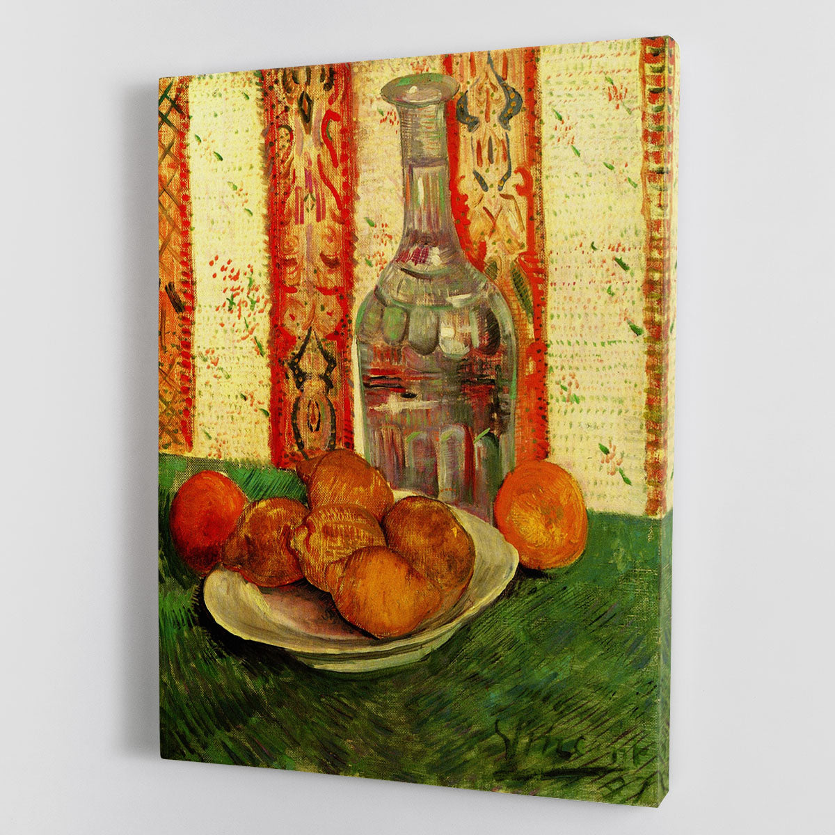 Still Life with Decanter and Lemons on a Plate by Van Gogh Canvas Print or Poster - Canvas Art Rocks - 1