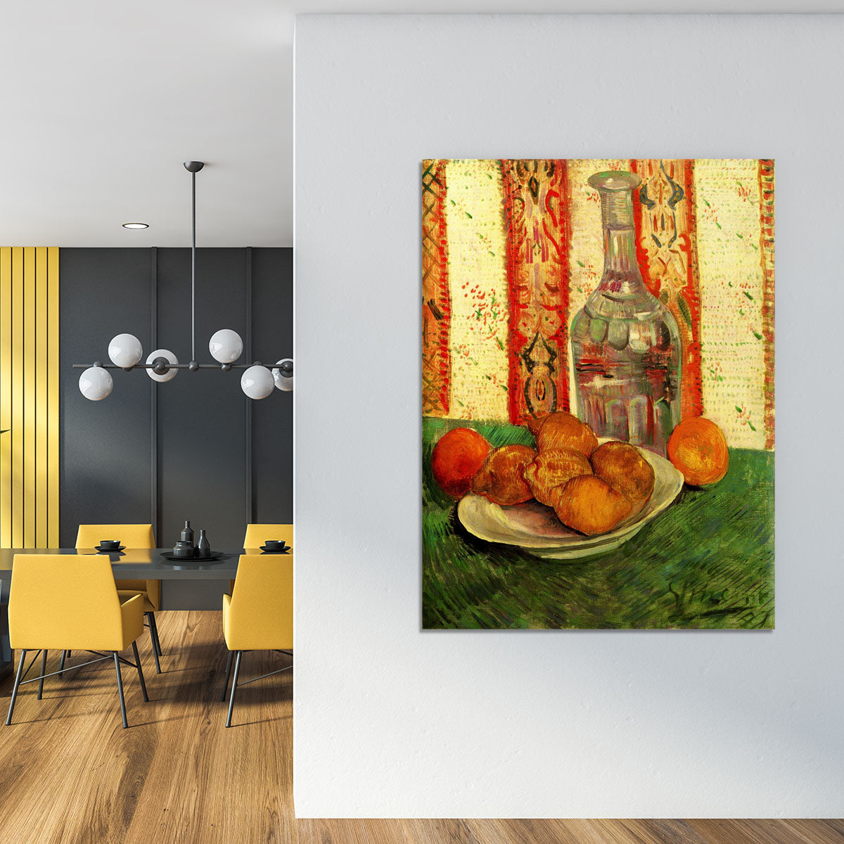 Still Life with Decanter and Lemons on a Plate by Van Gogh Canvas Print or Poster - Canvas Art Rocks - 4