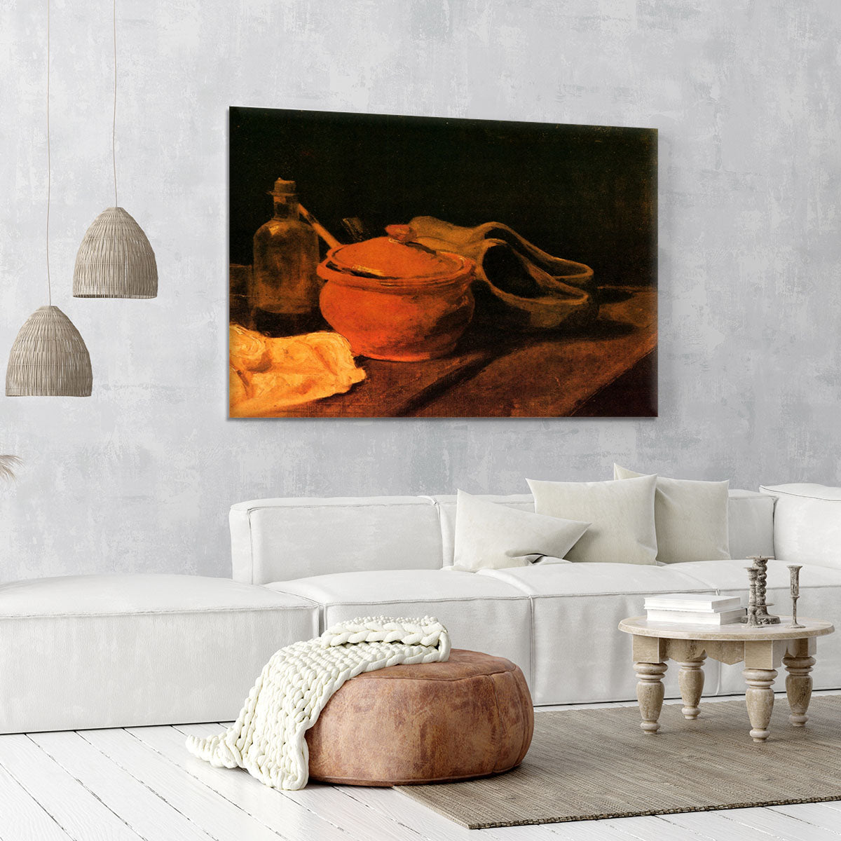 Still Life with Earthenware Bottle and Clogs by Van Gogh Canvas Print or Poster - Canvas Art Rocks - 6