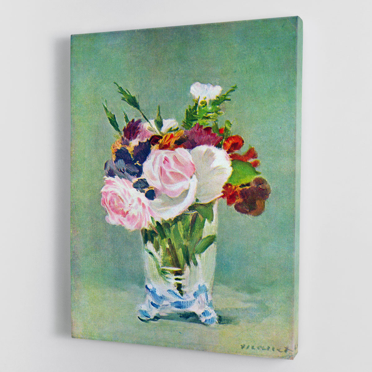Still Life with Flowers 2 by Manet Canvas Print or Poster - Canvas Art Rocks - 1