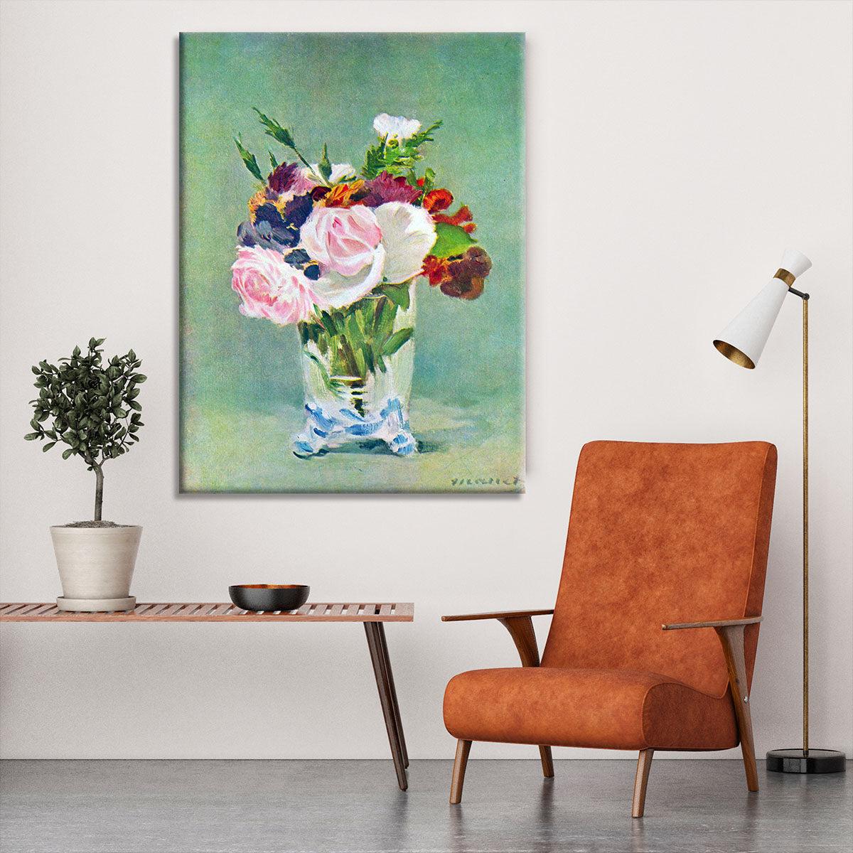 Still Life with Flowers 2 by Manet Canvas Print or Poster - Canvas Art Rocks - 6