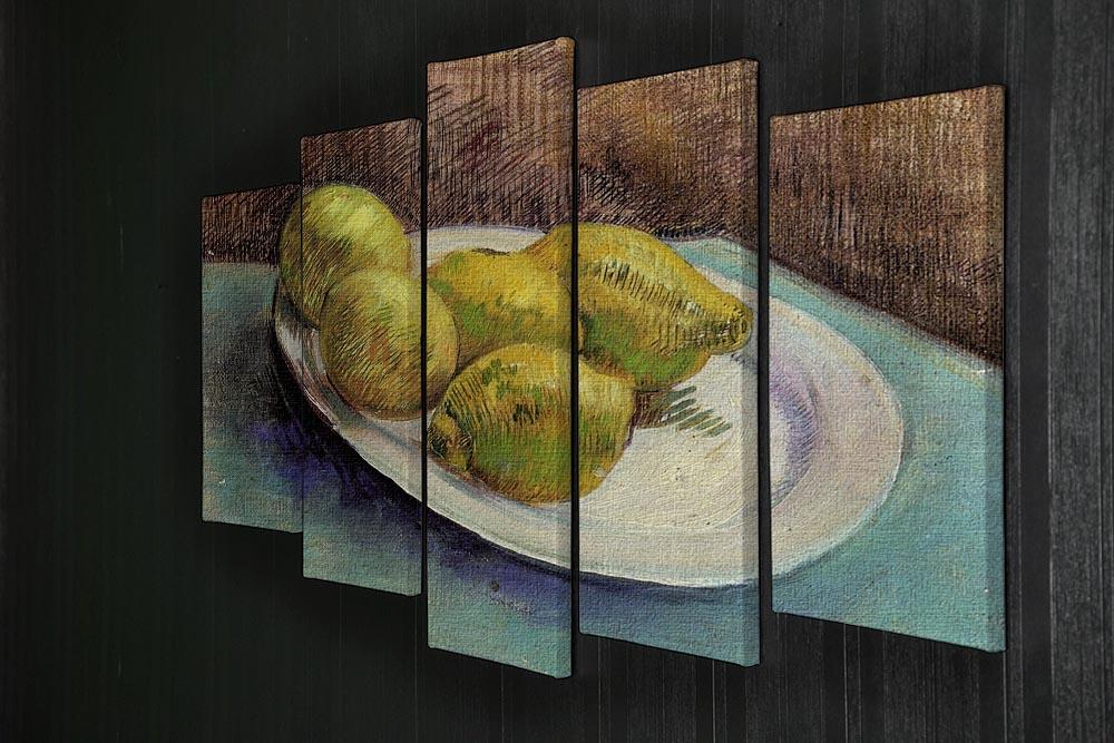 Still Life with Lemons on a Plate by Van Gogh 5 Split Panel Canvas - Canvas Art Rocks - 2