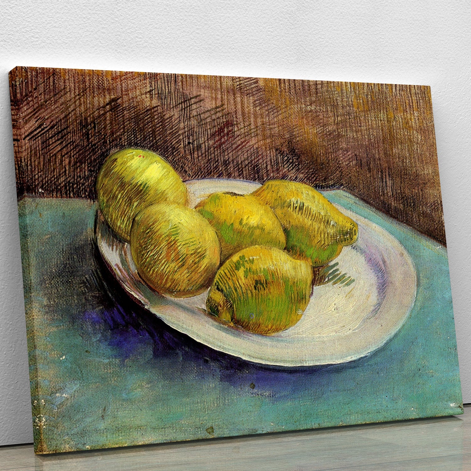 Still Life with Lemons on a Plate by Van Gogh Canvas Print or Poster - Canvas Art Rocks - 1