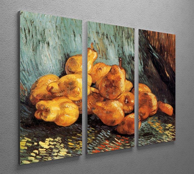 Still Life with Pears by Van Gogh 3 Split Panel Canvas Print - Canvas Art Rocks - 4