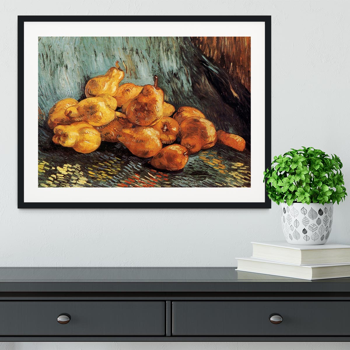 Still Life with Pears by Van Gogh Framed Print - Canvas Art Rocks - 1