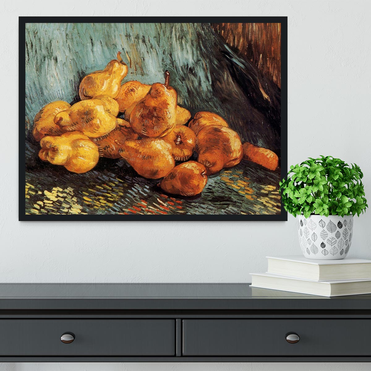Still Life with Pears by Van Gogh Framed Print - Canvas Art Rocks - 2