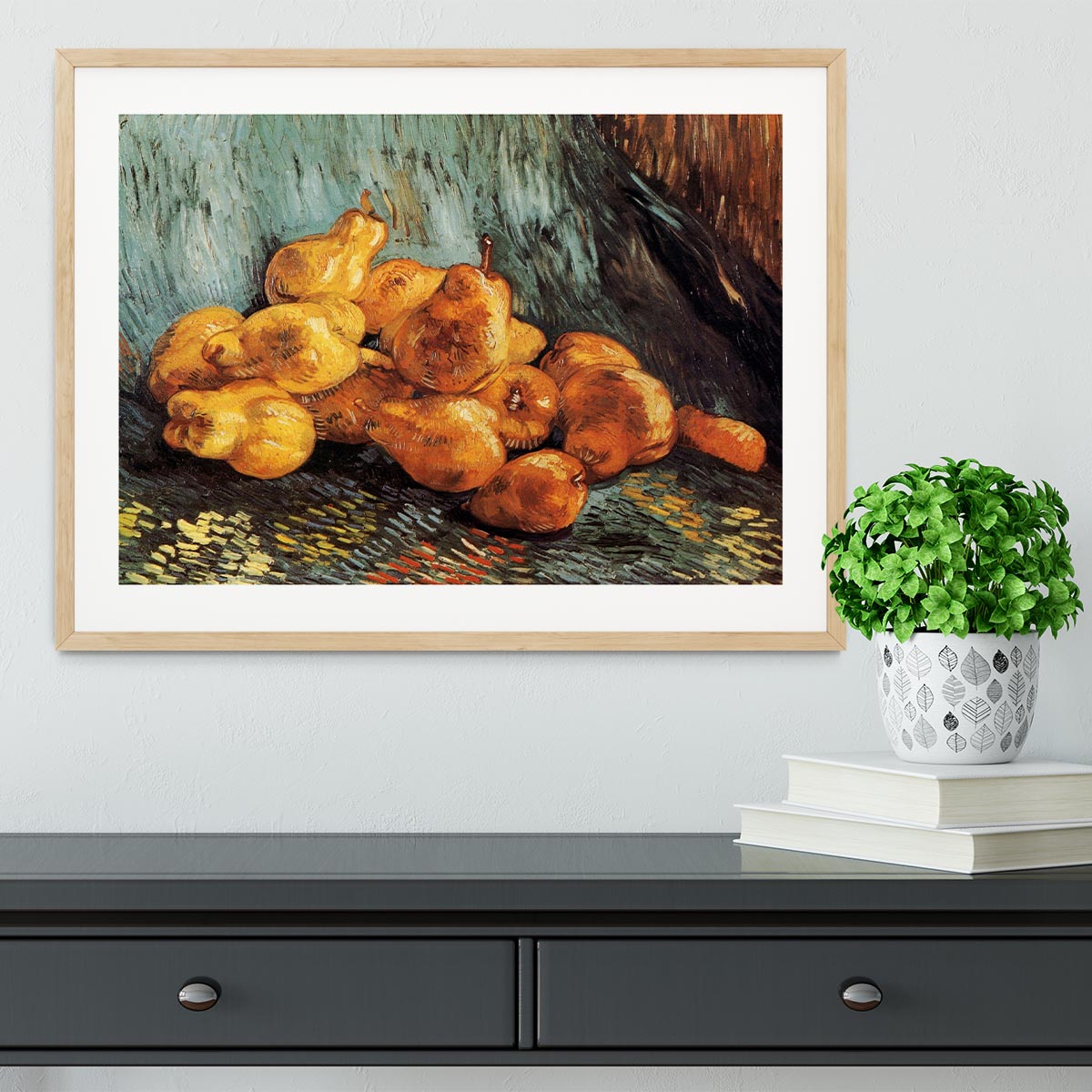Still Life with Pears by Van Gogh Framed Print - Canvas Art Rocks - 3
