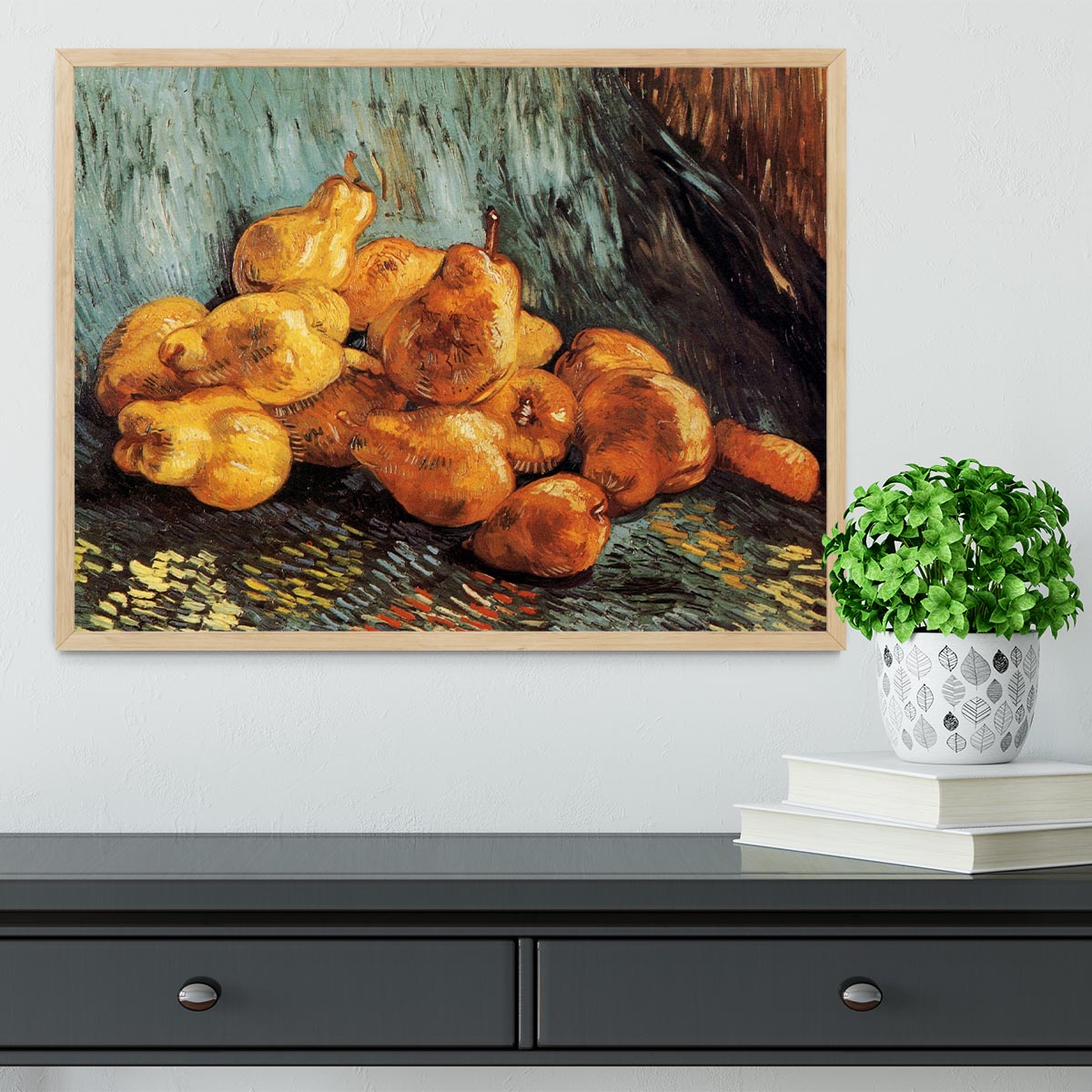 Still Life with Pears by Van Gogh Framed Print - Canvas Art Rocks - 4
