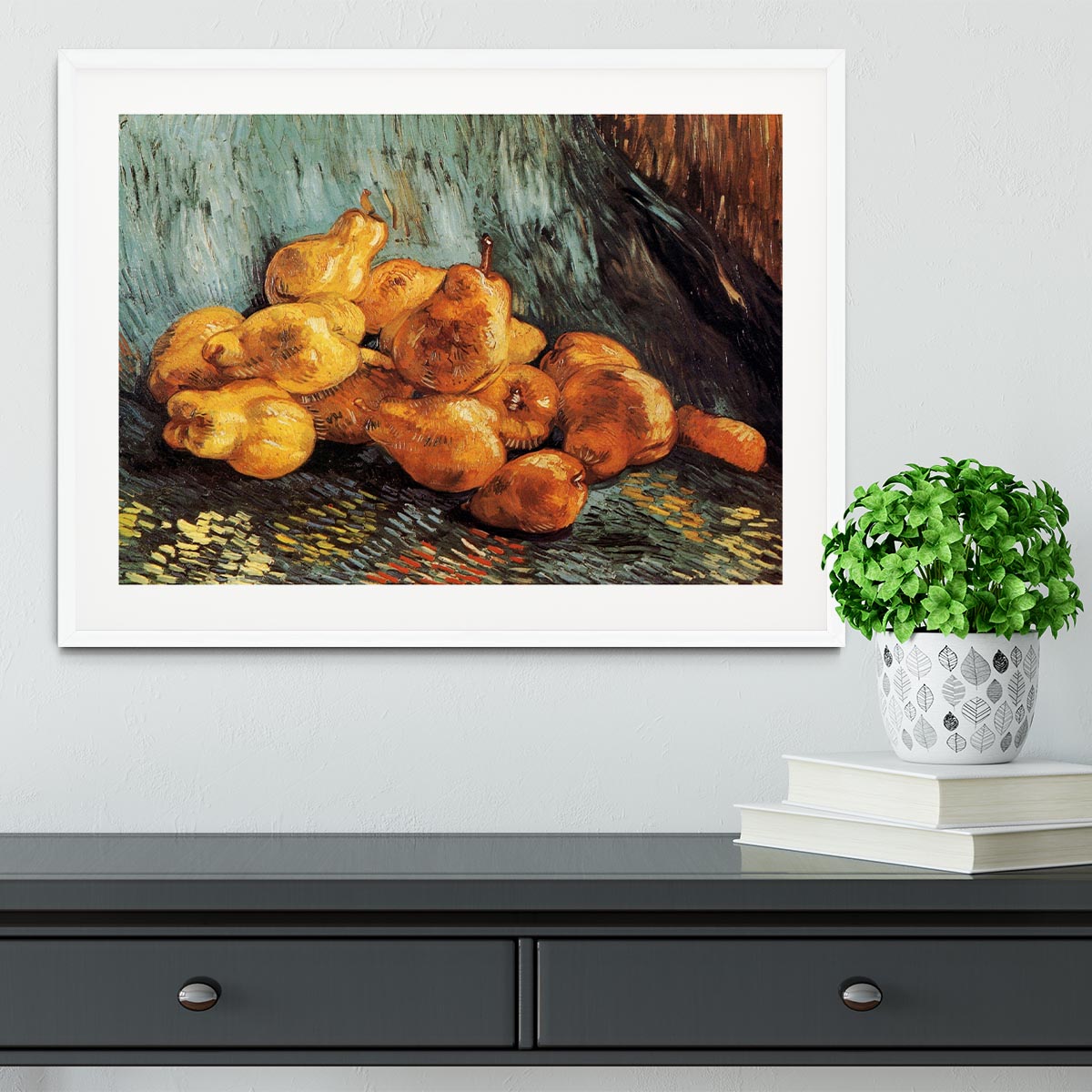 Still Life with Pears by Van Gogh Framed Print - Canvas Art Rocks - 5